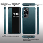 Anti-Fall Phone Case for Huawei P60 Pro View Window Flip Cover PU Leather TPU Acrylic Phone Protector