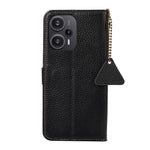Xiaomi Redmi Note 12 Turbo / Poco F5 5G RFID-blockerande stativplånboksfodral i äkta nötläder