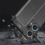 Xiaomi Redmi Note 12 Turbo / Poco F5 5G Flexibelt TPU-mobilskal Litchitextur Skyddande mobilskal