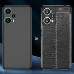 Xiaomi Redmi Note 12 Turbo / Poco F5 5G Flexibelt TPU-mobilskal Litchitextur Skyddande mobilskal