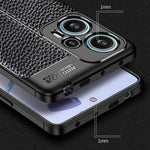 Xiaomi Redmi Note 12 Turbo / Poco F5 5G Flexibelt TPU-mobilskal Litchitextur Skyddande mobilskal