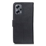 KHAZNEH För Xiaomi Redmi Note 12 Turbo / Poco F5 5G Stativ Plånboksfodral i Läder med Kohudtextur mobilskal