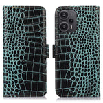 For Xiaomi Redmi Note 12 Turbo / Poco F5 5G RFID Blocking Phone Cover Genuine Cowhide Leather Stand Wallet Case
