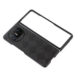 For Huawei Mate X3 5G Grid Texture Phone Case Leather Coated PC Cell Phone Cover