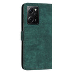 Leather Phone Case For Xiaomi Poco X5 Pro 5G / Redmi Note 12 Pro Speed 5G / Note 12 Pro 5G , Lines Imprinted Wallet Stand Cover