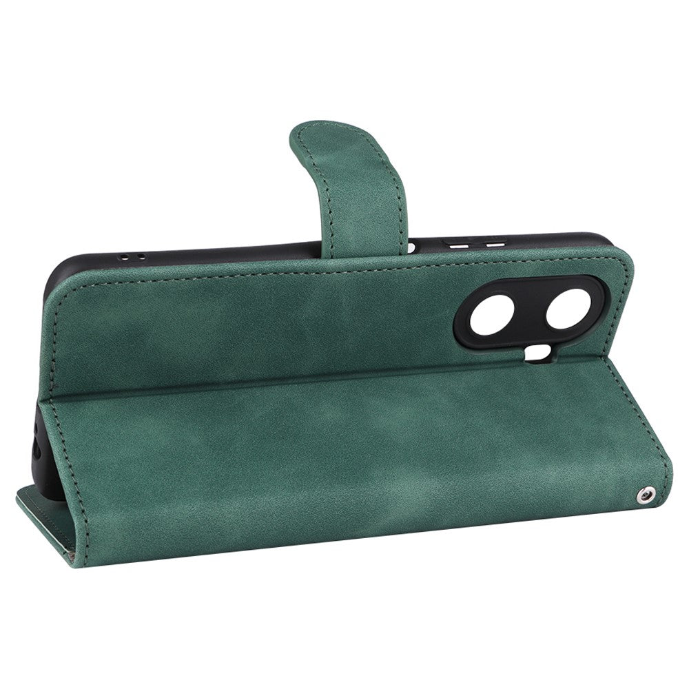 For Huawei Enjoy 60 PU Leather Skin-touch Phone Case Wallet Book Stand Flip Cover