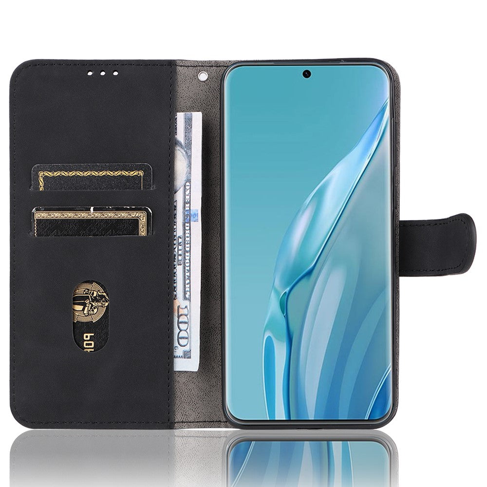 For Huawei P60 Art PU Leather Folio Flip Cover Wallet Stand Skin-Touch Phone Case