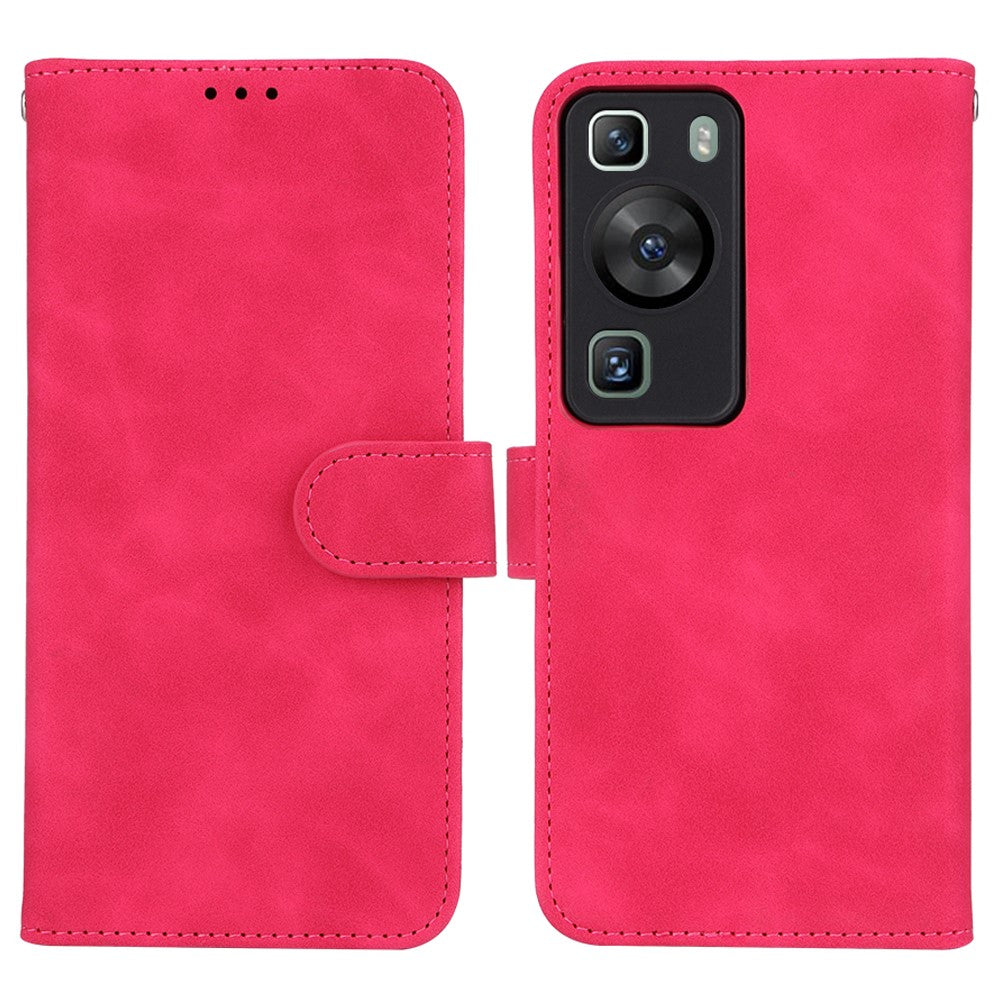 For Huawei P60 / P60 Pro Wallet Phone Case PU Leather Skin-touch Stand Folio Shockproof Cover