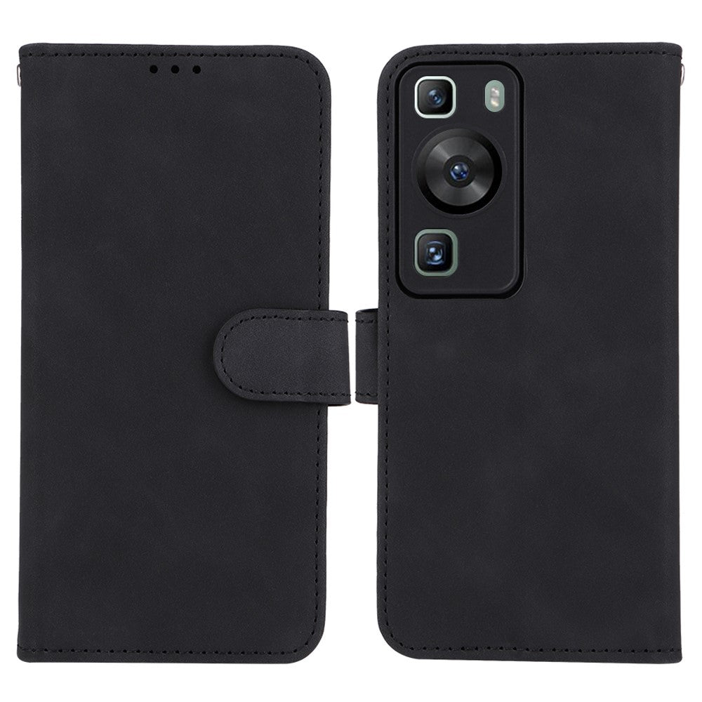 For Huawei P60 / P60 Pro Wallet Phone Case PU Leather Skin-touch Stand Folio Shockproof Cover