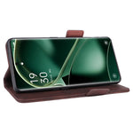 For Oppo Find X6 Pro PU Leather Wallet Phone Case Hardware Decor Folding Stand Cover