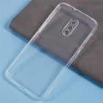 Mjukt TPU-mobilskal till OnePlus 6T Transparent ultratunt fallsäkert bakstycke