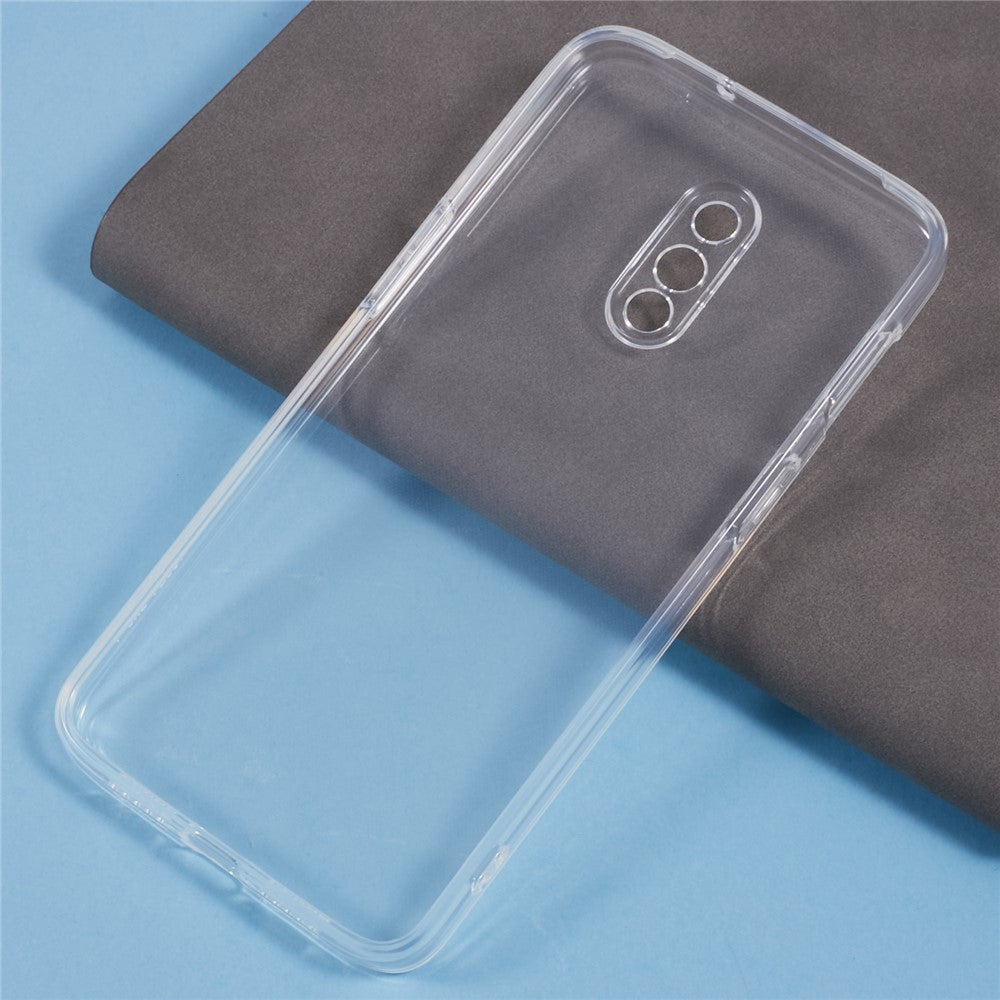 Mjukt TPU-mobilskal till OnePlus 6T Transparent ultratunt fallsäkert bakstycke