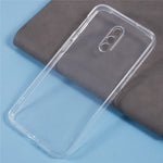 Mjukt TPU-mobilskal till OnePlus 6T Transparent ultratunt fallsäkert bakstycke
