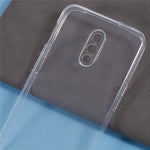 Mjukt TPU-mobilskal till OnePlus 6T Transparent ultratunt fallsäkert bakstycke