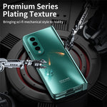 For Samsung Galaxy Z Fold3 5G Hinge Protection Slim Case Hard PC Protective Phone Cover with Built-in Screen Protector