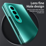 For Samsung Galaxy Z Fold3 5G Hinge Protection Slim Case Hard PC Protective Phone Cover with Built-in Screen Protector