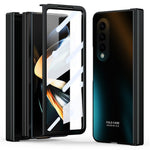 For Samsung Galaxy Z Fold3 5G Hinge Protection Slim Case Hard PC Protective Phone Cover with Built-in Screen Protector
