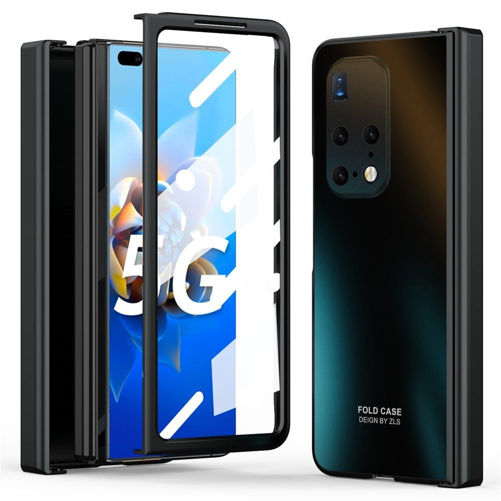Phone Case for Huawei Mate X2 5G Anti-Drop Hard PC Protective Phone Shell Cover with Screen Film