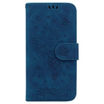 For Xiaomi 13 Lite / Civi 2 5G PU Leather Wallet Phone Case Imprinted Rose Butterfly Stand Cover