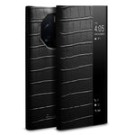 QIALINO Fallsäkert Mobilskal till Huawei Mate 50 RS Porsche Design 4G i Äkta Koläder PC-fodral
