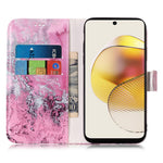 Til Motorola Moto E13 4G PU-læder mønstertryk telefonetui pung stativ flip folio beskyttelsescover