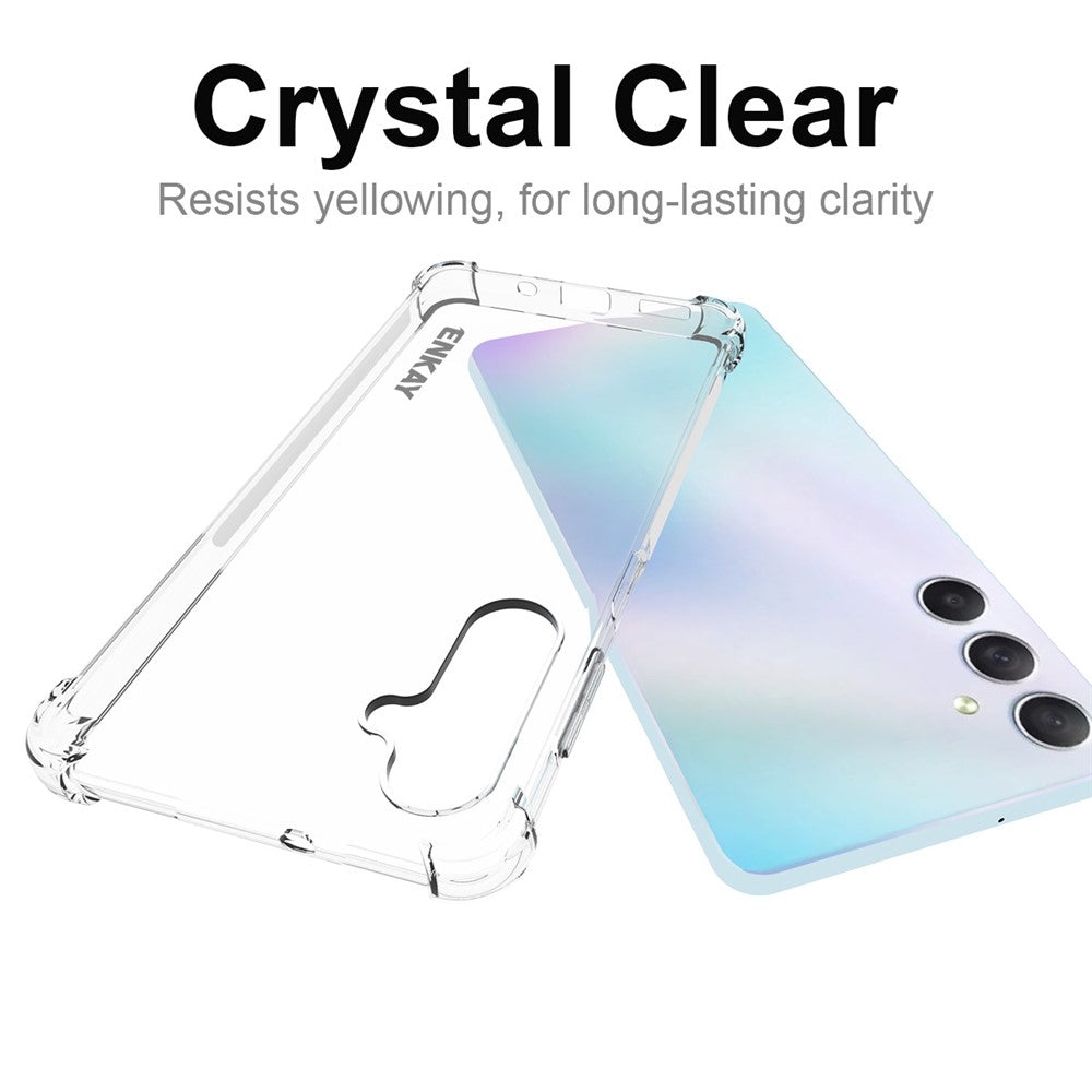 ENKAY HAT PRINCE For Samsung Galaxy M54 5G / F54 5G Anti-slip Strip Edge Smartphone Cover TPU Clear Phone Cover