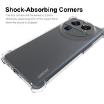 ENKAY HAT PRINCE För Oppo Find X6 Pro Stoppsäkert TPU-mobilskal Halkfritt Randigt Genomskinligt mobilskal