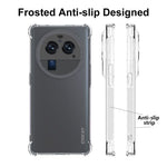 ENKAY HAT PRINCE För Oppo Find X6 Pro Stoppsäkert TPU-mobilskal Halkfritt Randigt Genomskinligt mobilskal