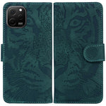 Wallet Stand Shell for Huawei nova Y61 4G / Enjoy 50z 4G Phone Cover Tiger Imprinted PU Leather Case