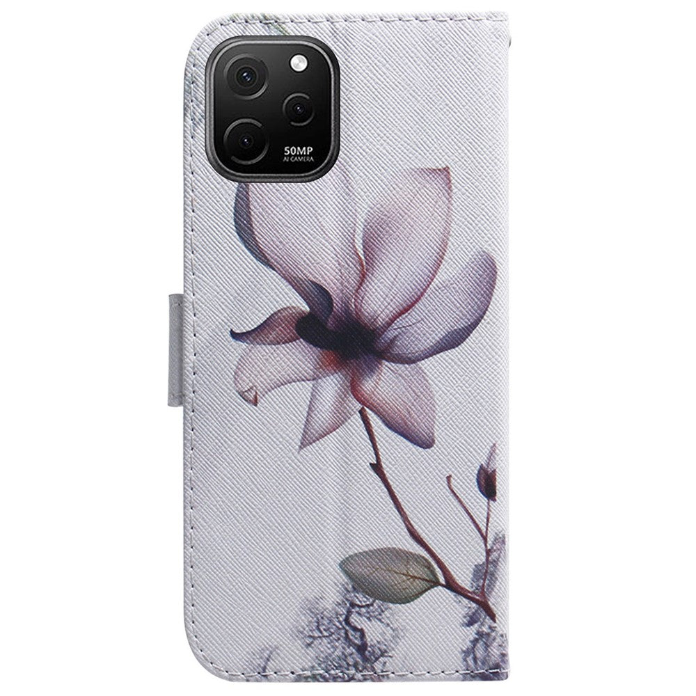 Anti-Drop Cover for Huawei nova Y61 4G / Enjoy 50z 4G PU Leather Pattern Printing Phone Case Wallet Stand Shell