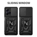 Xiaomi Redmi Note 12 4G Stativ mobilskal Skjutbart Linsskydd PC+TPU Skal
