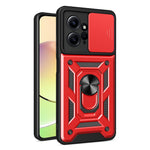 For Xiaomi Redmi Note 12 4G Kickstand Phone Case Slide Lens Protection PC+TPU Cover