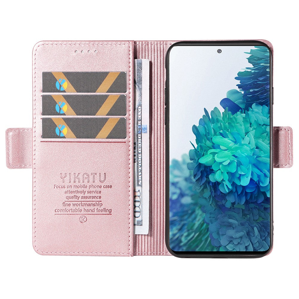 YIKATU YK-003 Plånboksfodral för Samsung Galaxy S20 FE / S20 FE 5G / S20 FE 2022 / S20 Lite, PU-läder stativ magnetiskt mobilskal