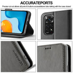 LC.IMEEKE For Xiaomi Redmi Note 12 Pro 4G / Note 11 Pro 4G (MediaTek) / Note 11 Pro 5G (Qualcomm) Leather Phone Cover Calf Texture Stand Wallet Case
