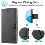 LC.IMEEKE For Xiaomi Redmi Note 12 Pro 4G / Note 11 Pro 4G (MediaTek) / Note 11 Pro 5G (Qualcomm) Leather Phone Cover Calf Texture Stand Wallet Case