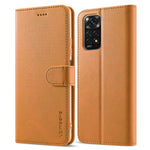LC.IMEEKE For Xiaomi Redmi Note 12 Pro 4G / Note 11 Pro 4G (MediaTek) / Note 11 Pro 5G (Qualcomm) Leather Phone Cover Calf Texture Stand Wallet Case