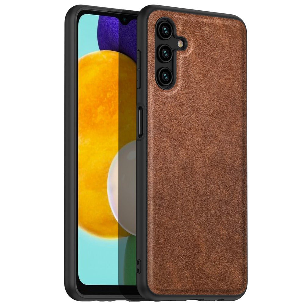 Samsung Galaxy A24 4G (162,1 x 77,6 x 8,3 mm) Vintage-mobilcover i PU-læder + ridsefast TPU-bagcover