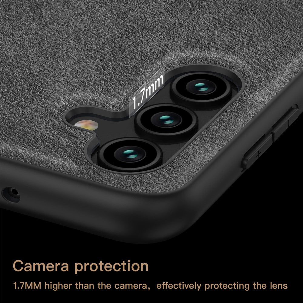 Samsung Galaxy A24 4G (162,1 x 77,6 x 8,3 mm) Vintage-mobilcover i PU-læder + ridsefast TPU-bagcover