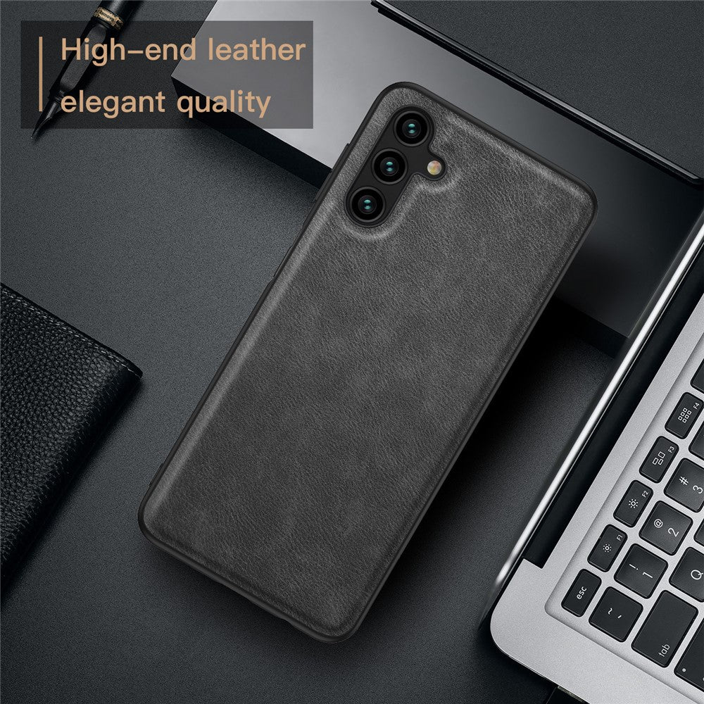 Samsung Galaxy A24 4G (162,1 x 77,6 x 8,3 mm) Vintage-mobilcover i PU-læder + ridsefast TPU-bagcover
