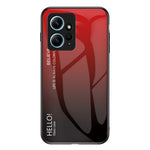 Xiaomi Redmi Note 12 4G mobilskal Härdat Glas + PC + TPU Gradient Mobilmobilskal