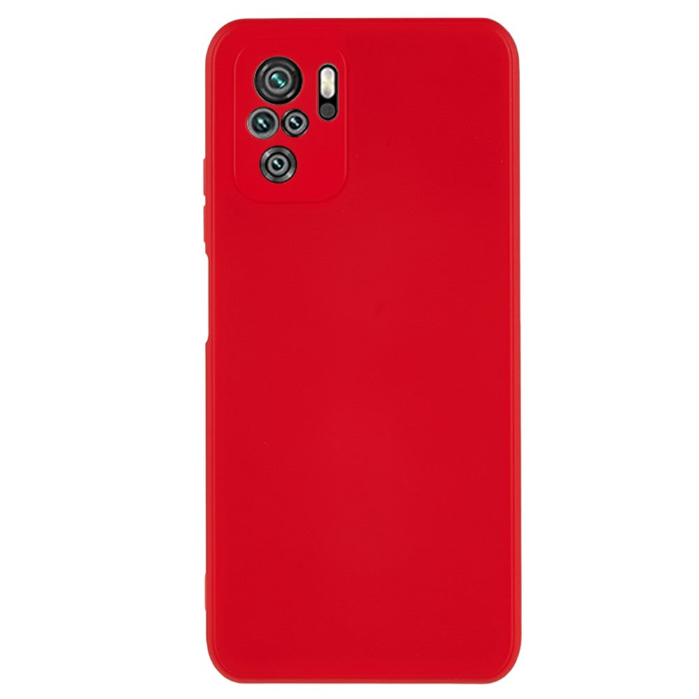For Xiaomi Redmi Note 10 4G / Note 10S 4G / Poco M5s 4G Rubberized TPU Case Fiber Lining Phone Cover