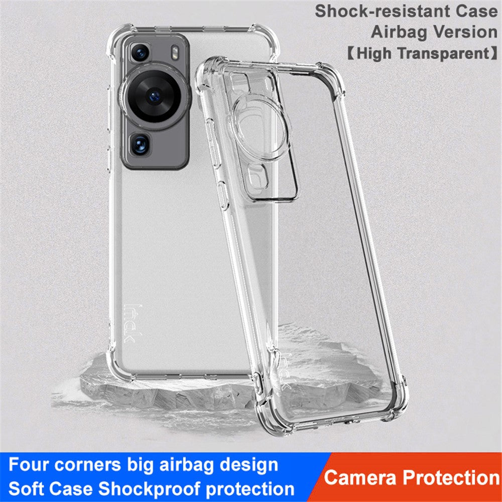 IMAK mobilskal till Huawei P60 Pro / P60 Stötdämpande Airbag Genomskinligt TPU Mobilskal