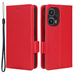Xiaomi Redmi Note 12 Turbo 5G / Poco F5 5G PU-läder plånboksfodral Litchitextur stativmobilskal med rem