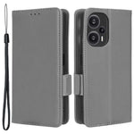 Xiaomi Redmi Note 12 Turbo 5G / Poco F5 5G PU-läder plånboksfodral Litchitextur stativmobilskal med rem