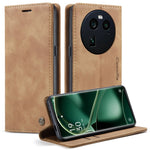 CASEME 013 Series For Oppo Find X6 Pro PU Leather Wallet Phone Case Shockproof Flip Stand Phone Shell