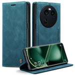 CASEME 013 Series For Oppo Find X6 Pro PU Leather Wallet Phone Case Shockproof Flip Stand Phone Shell