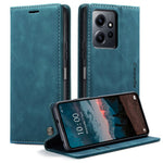 CASEME 013-serien för Xiaomi Redmi Note 12 4G PU-läderfodral med stativ, fallskyddande plånboksfodral