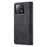 CASEME 013-serien för Xiaomi 13 5G PU-läderfodral i stativ, skyddande plånboksfodral