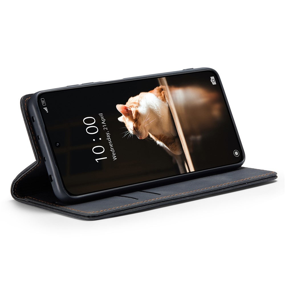 CASEME 013-serien för Xiaomi 13 5G PU-läderfodral i stativ, skyddande plånboksfodral