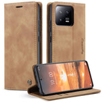 CASEME 013 Series For Xiaomi 13 5G PU Leather Stand Phone Case Protective Wallet Cover